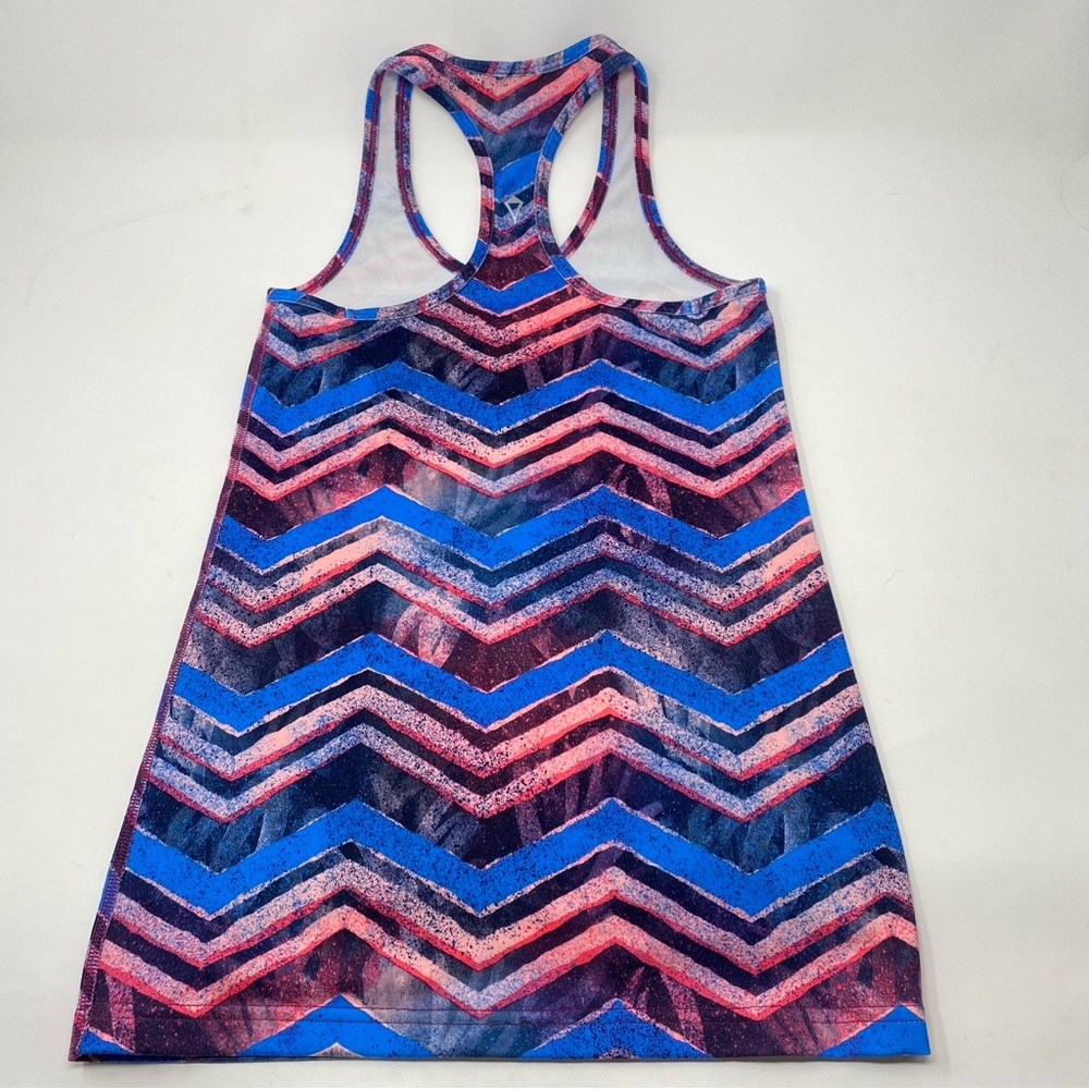 Lululemon Ivivva Keep Ur Cool Racerback Tank Top Blue Pink Size 10 - Picture 2 of 7